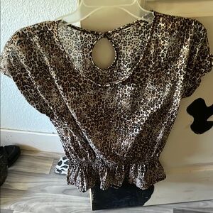Leopard Print Women's Top